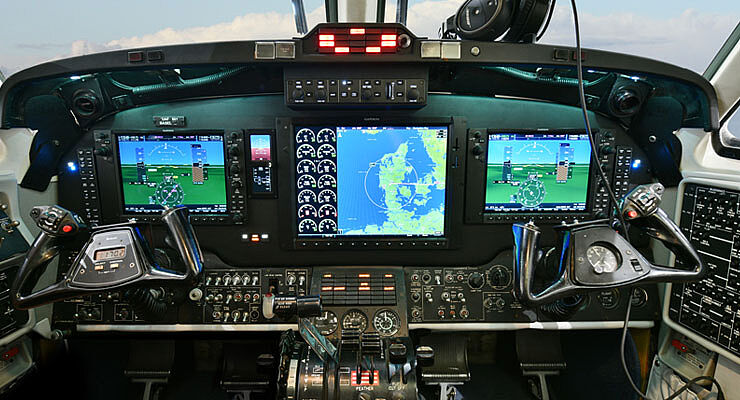 Garmin G1000 NXi EFIS on King Air - 