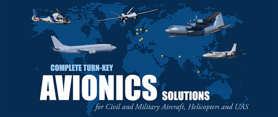 Complete Turn-Key Avionics Solutions, MRO, UAV, UAS, EFB, Electronic Flight Bag, CATI, Collision Avoidance, Tracking and ID,